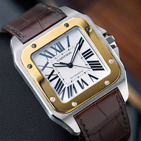 santos cartier or|cartier santos watch price list.